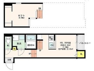 グランヴィスタ別府の物件間取画像